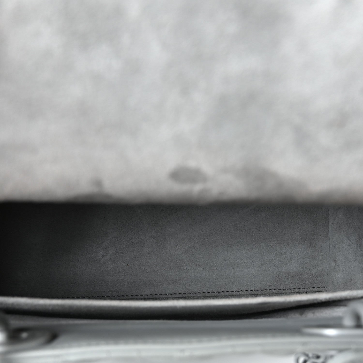 Christian Dior Ultra Matte Calfskin Cannage Medium Lady Dior Grey Stone
