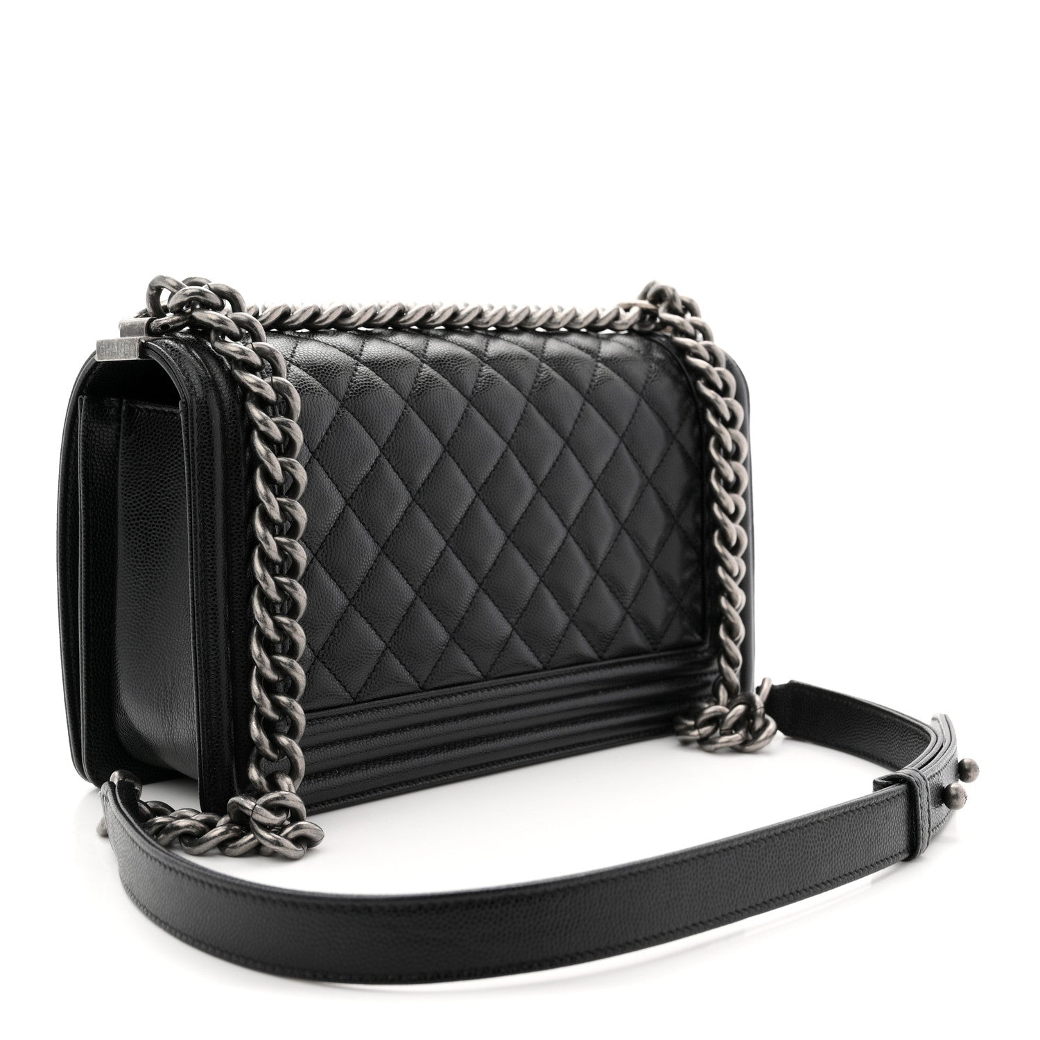 Chanel Caviar Quilted Medium Boy Flap Black