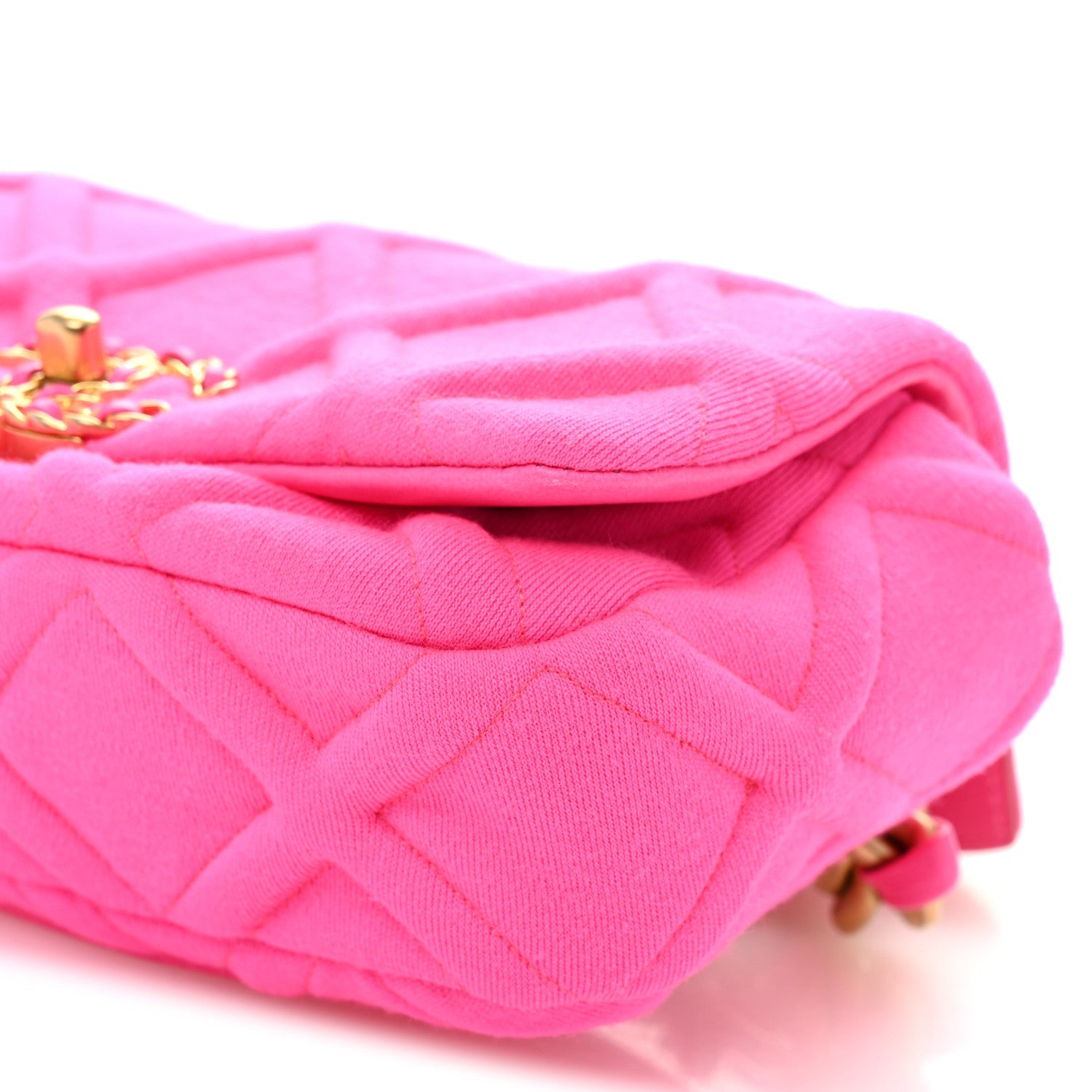 Chanel Jersey Quilted Chanel 19 Waist Bag Pink