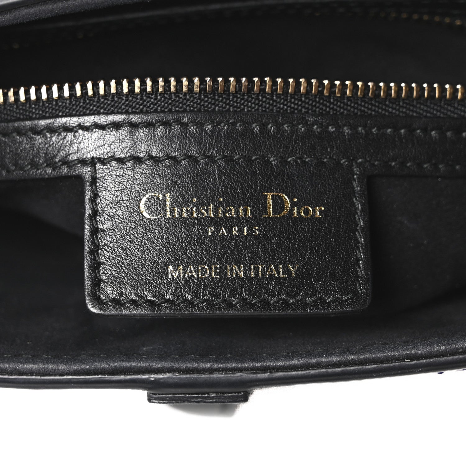 Christian Dior Calfskin Embroidered Kaleidiorscopic Saddle Bag Multicolor
