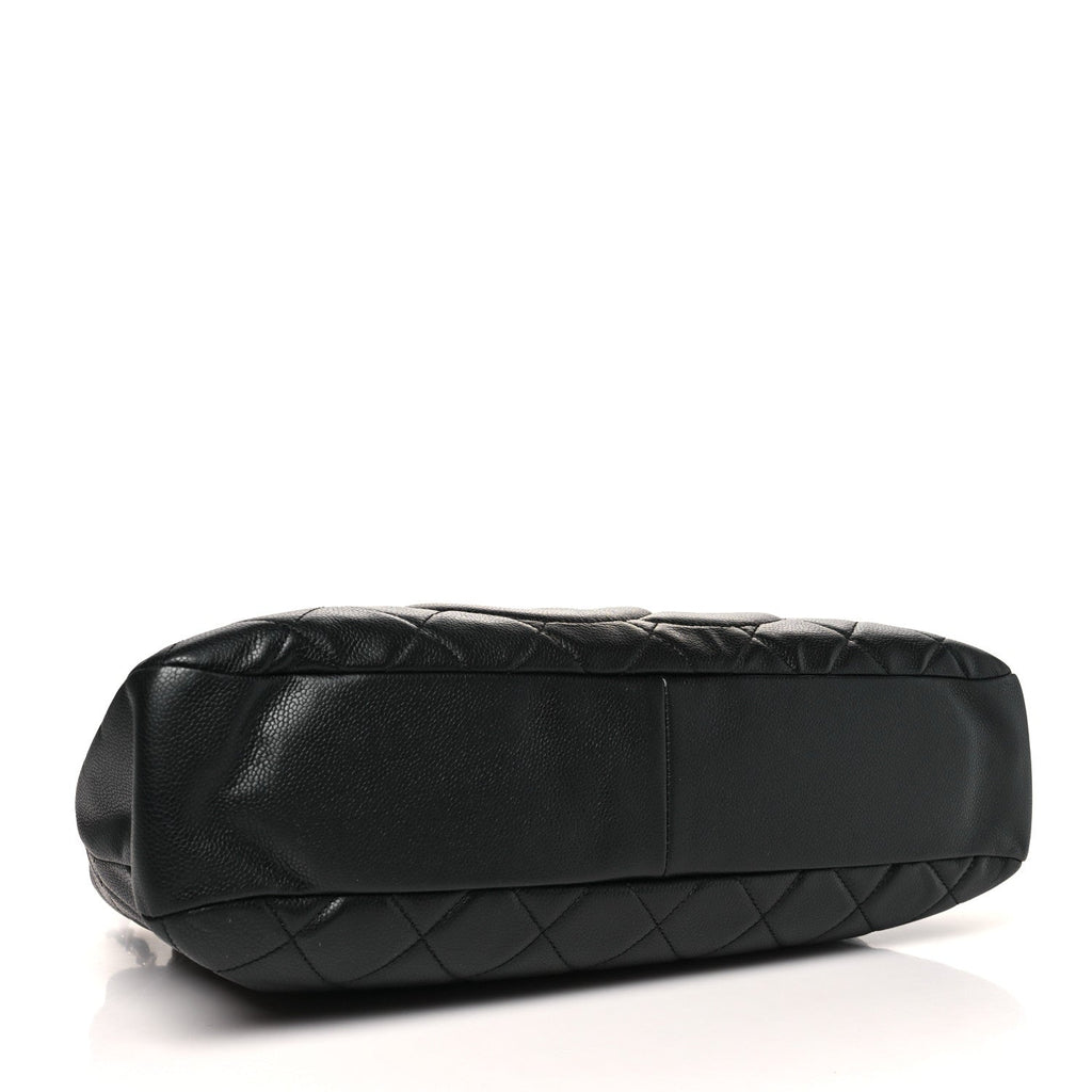 Chanel Caviar Quilted CC Timeless Soft Tote Black