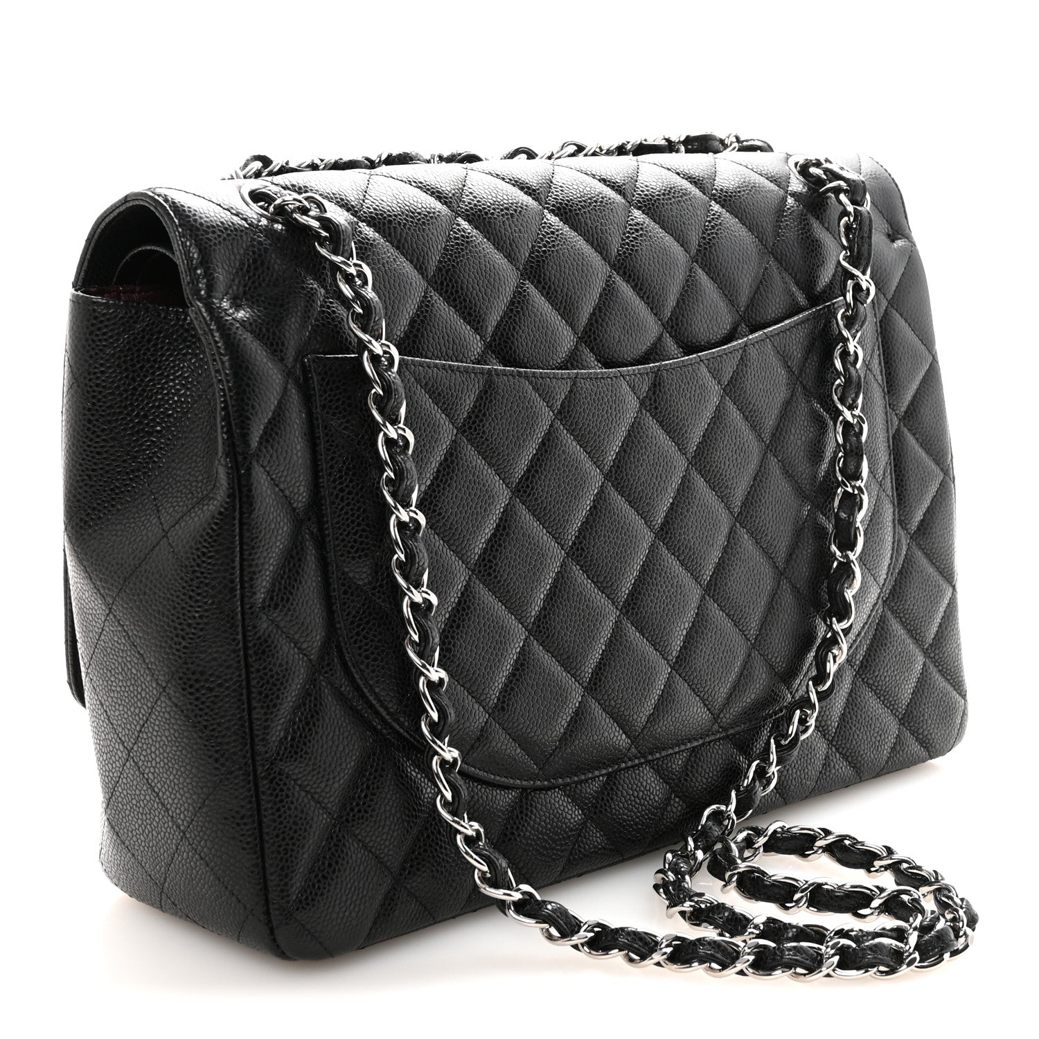 Chanel Caviar Quilted Maxi Double Flap Black