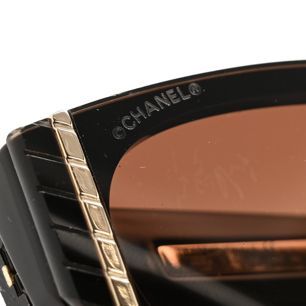 Acetate Cat Eye Sunglasses 6054 Black