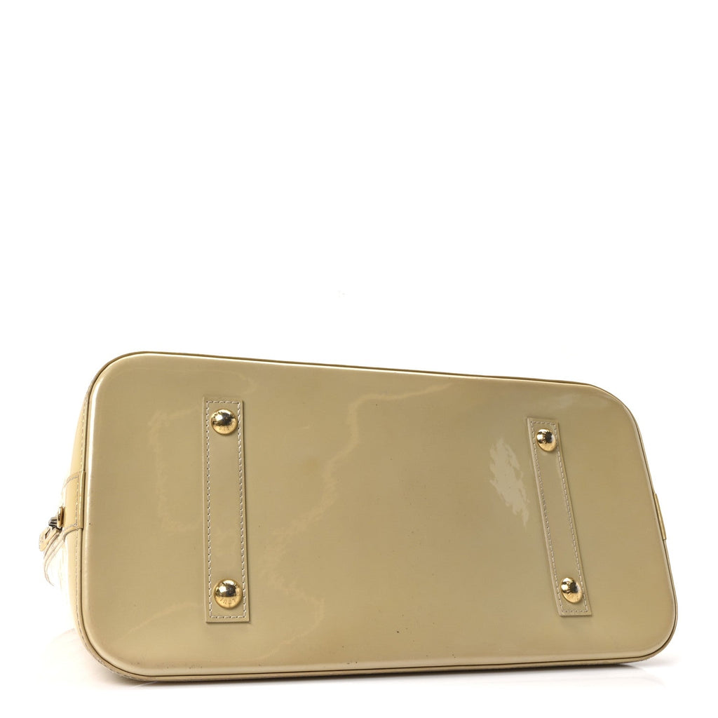 Louis Vuitton Vernis Alma GM Blanc Corail
