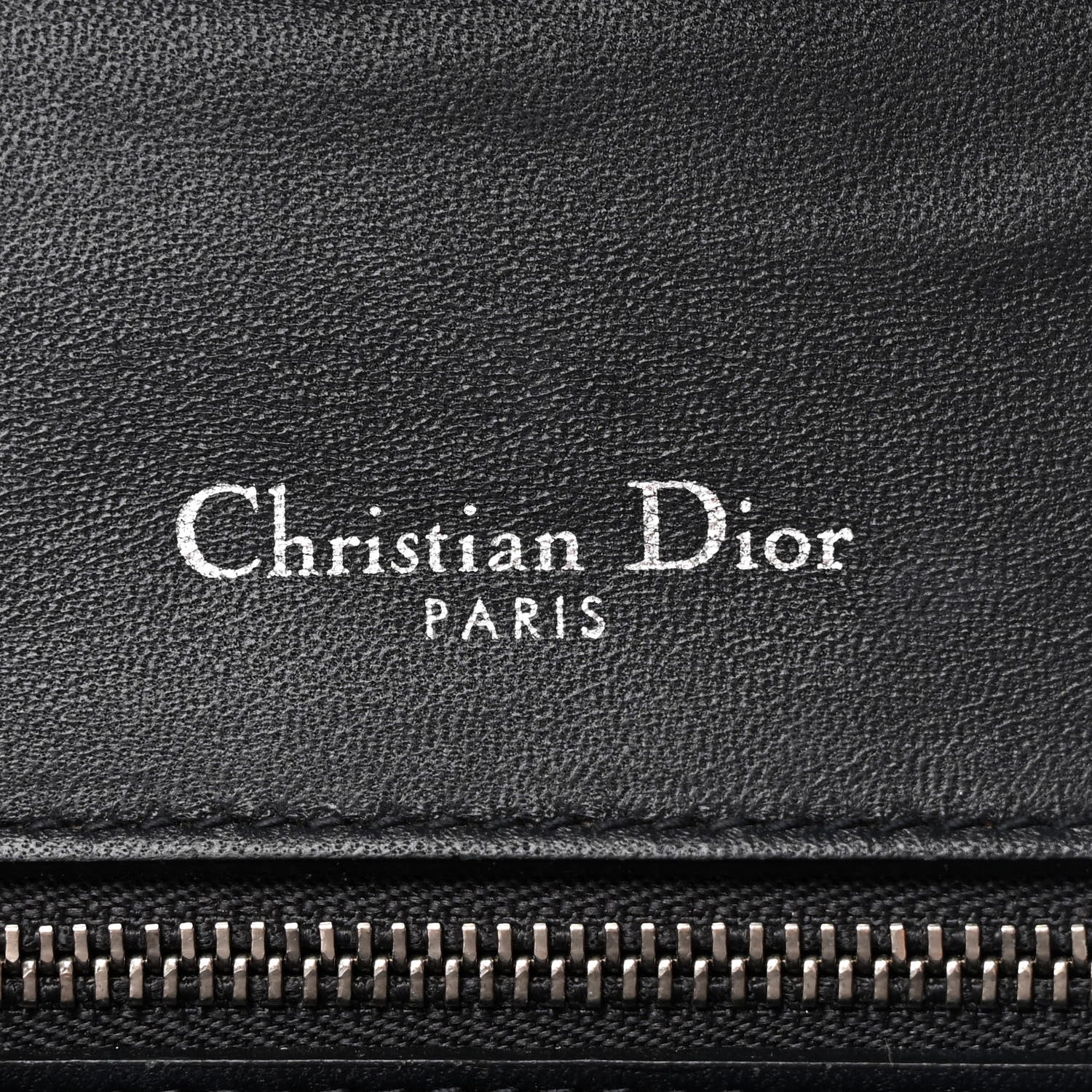 Christian Dior Metallic Patent Micro-Cannage Medium Diorama Flap Bag Silver