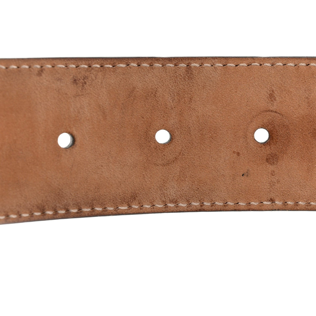 Gucci Guccissima Signature Interlocking G 40mm Belt 80 32 Black