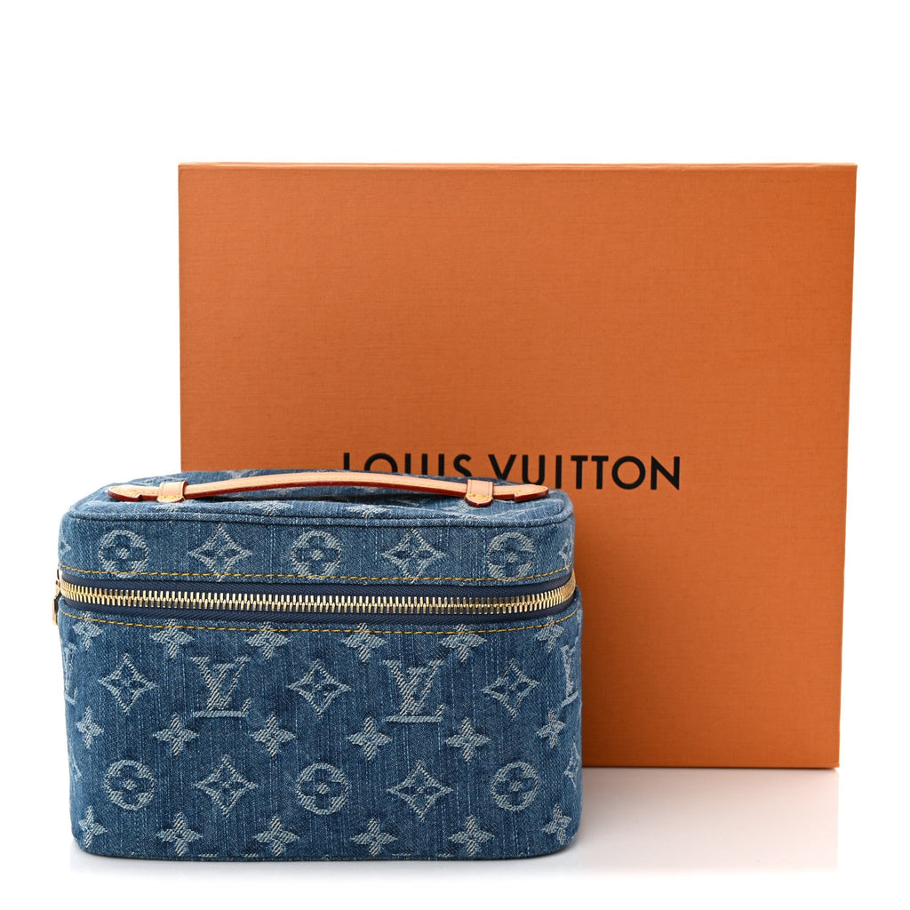 Louis Vuitton Monogram Denim Nice Mini Blue