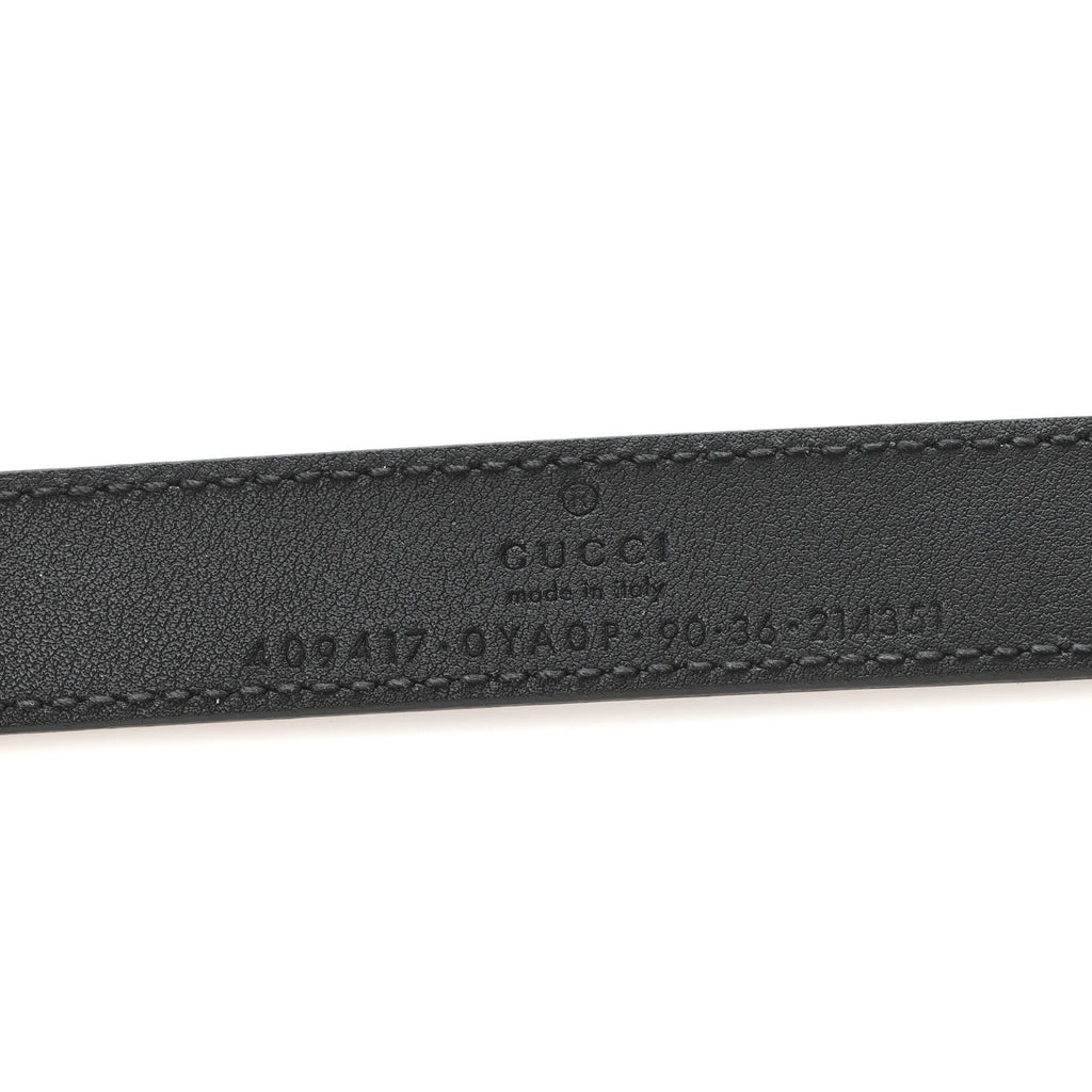 Gucci Calfskin Double G 20mm Belt 90 36 Black