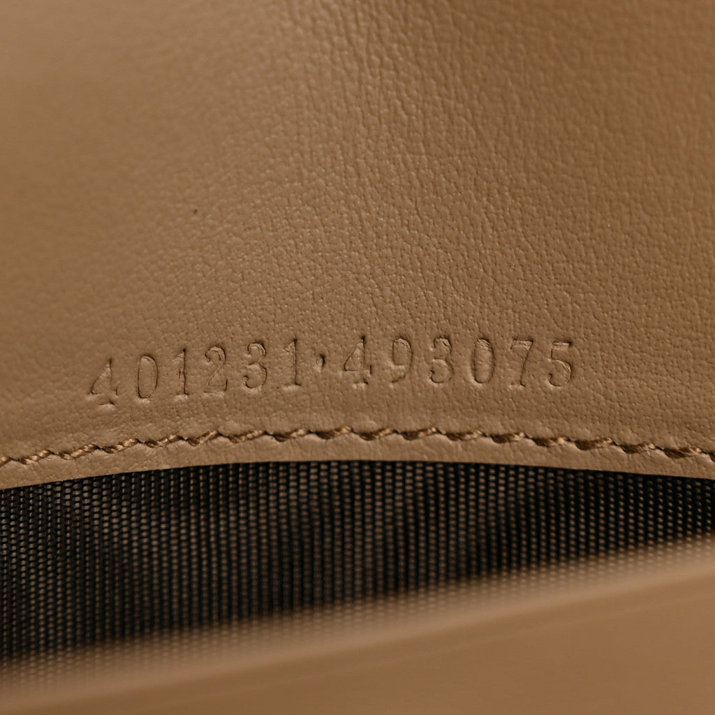 Gucci GG Supreme Monogram Mini Dionysus Chain Wallet Beige Taupe