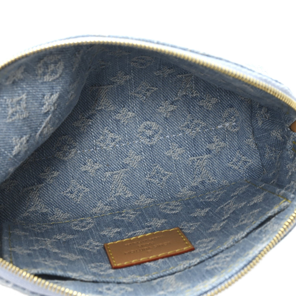 Louis Vuitton Denim Monogram Pochette Cosmetique PM Sky Blue