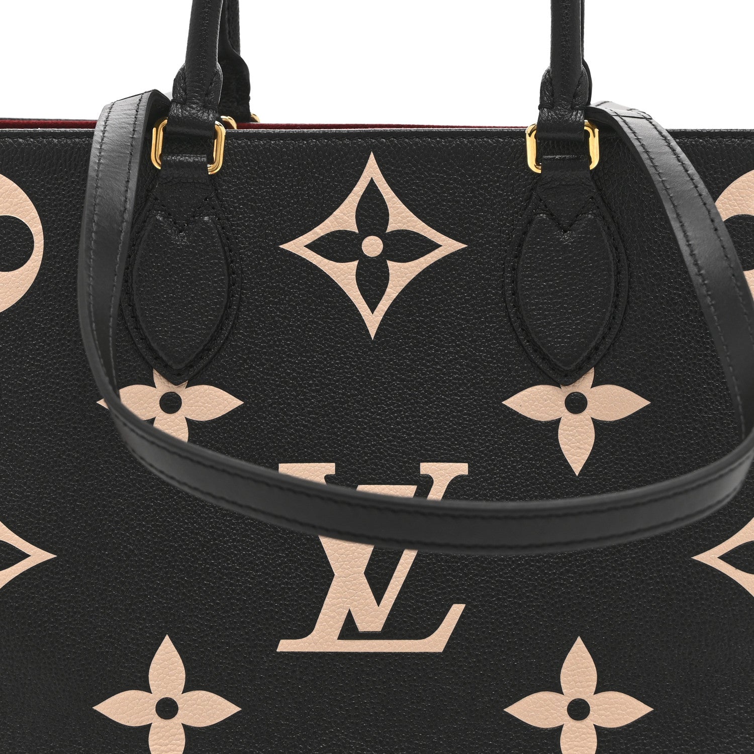 Louis Vuitton Empreinte Monogram Giant Onthego MM Black Beige