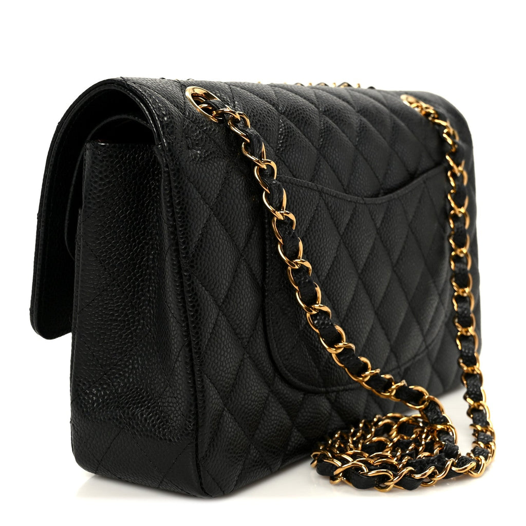 Chanel Caviar Quilted Medium Double Flap Black