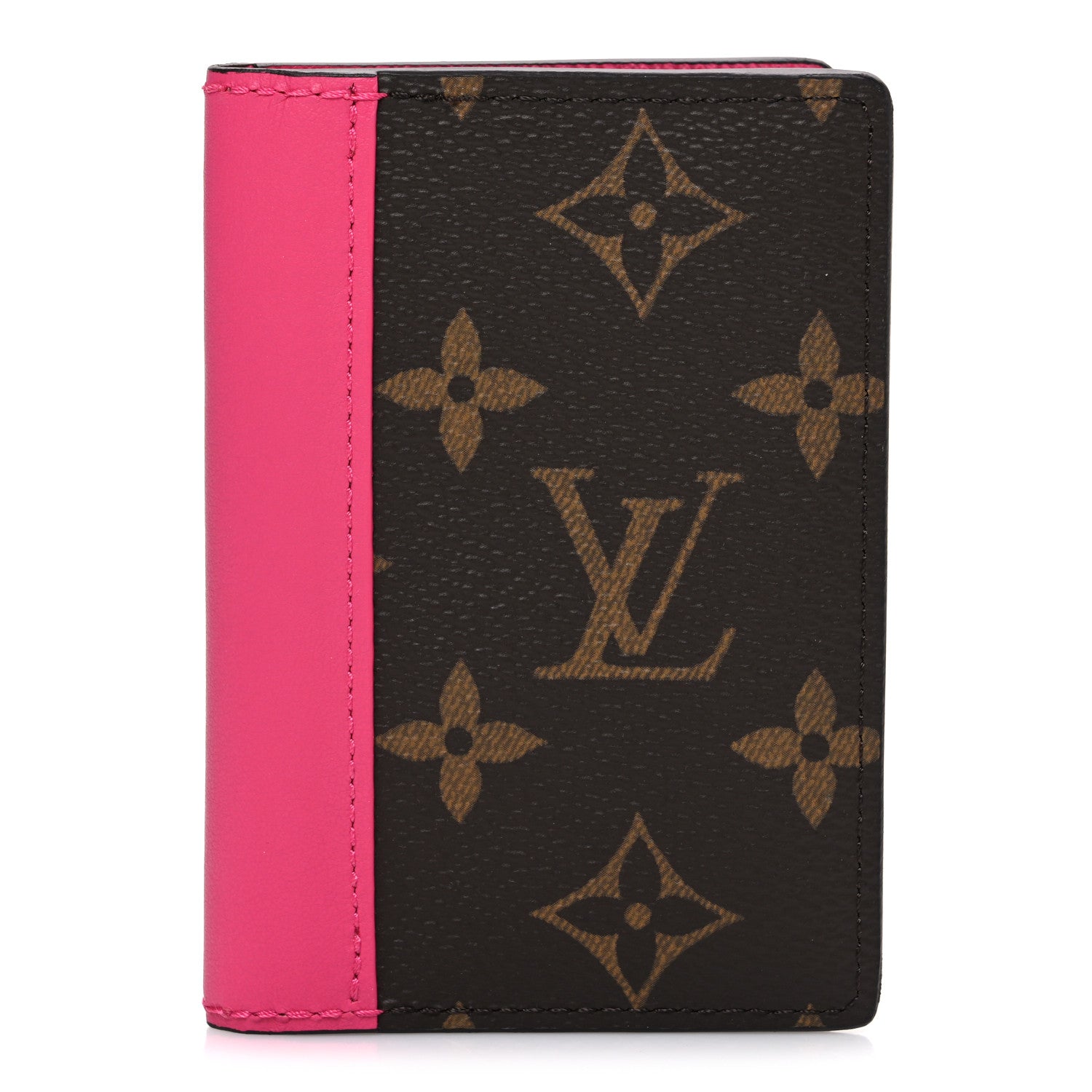 Louis Vuitton Monogram Macassar Pocket Organizer NM Fuchsia