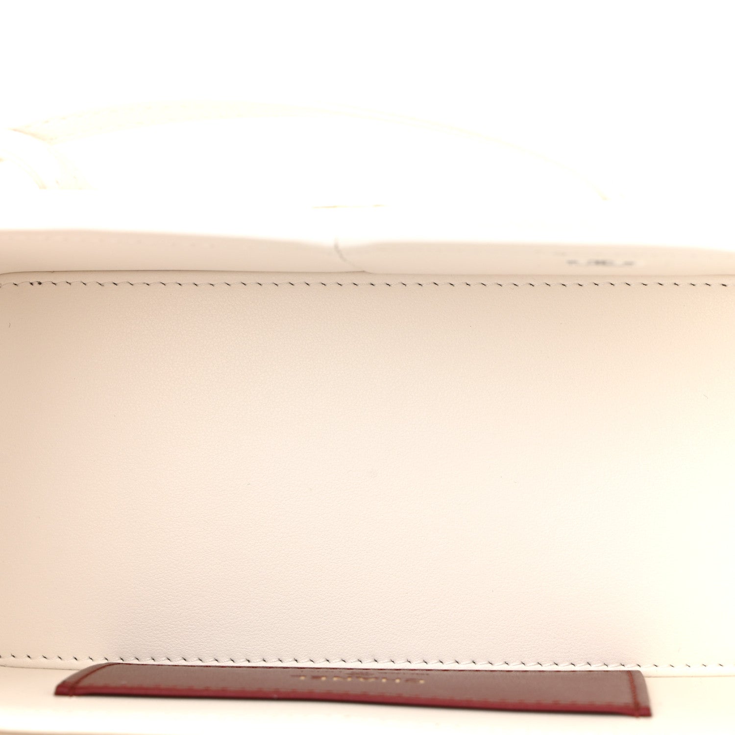 Chanel Shiny Caviar Preppy Coco Long Vanity With Strap White