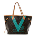 Louis Vuitton Monogram V Neverfull MM Turquoise
