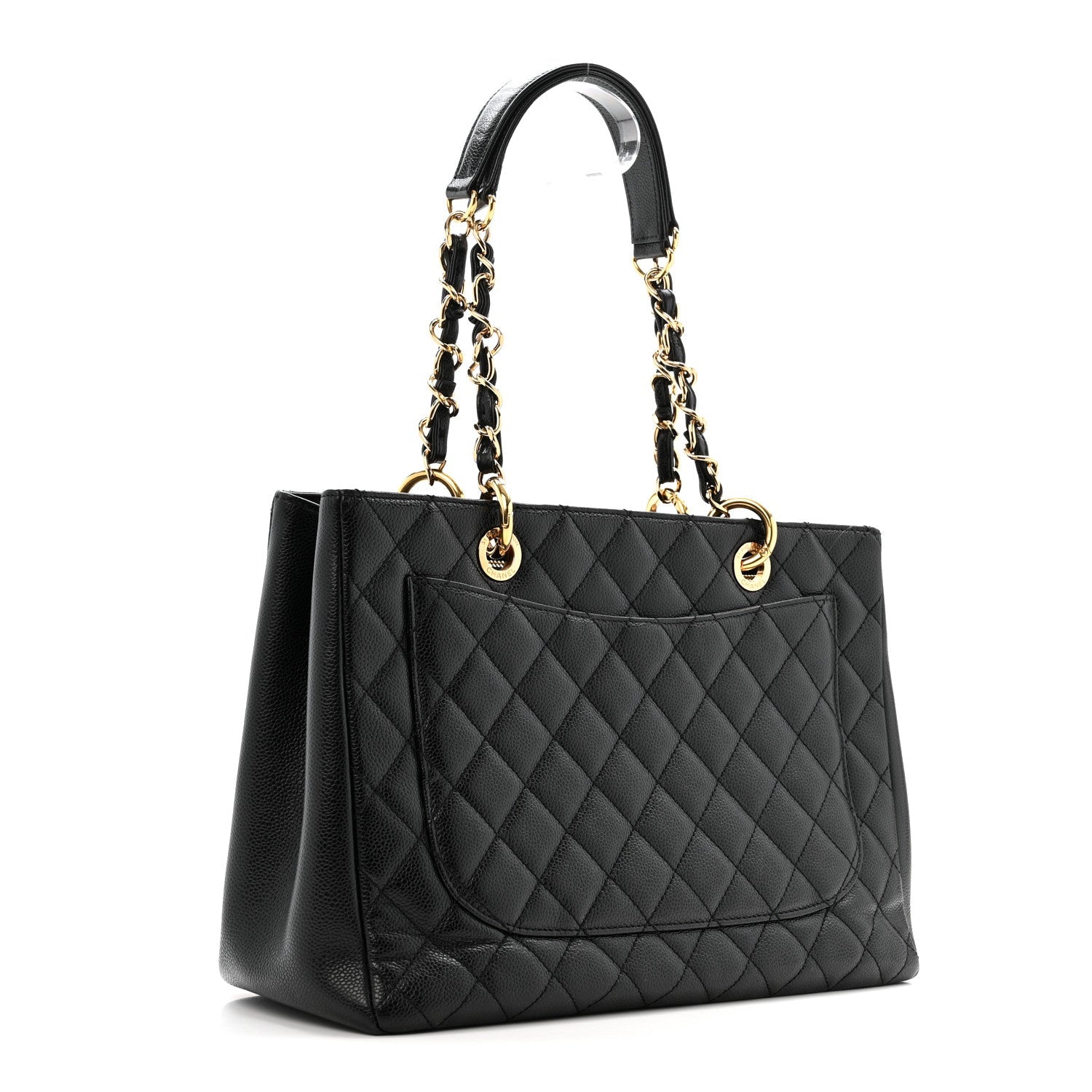 Chanel Caviar Quilted Grand Shopping Tote GST Black