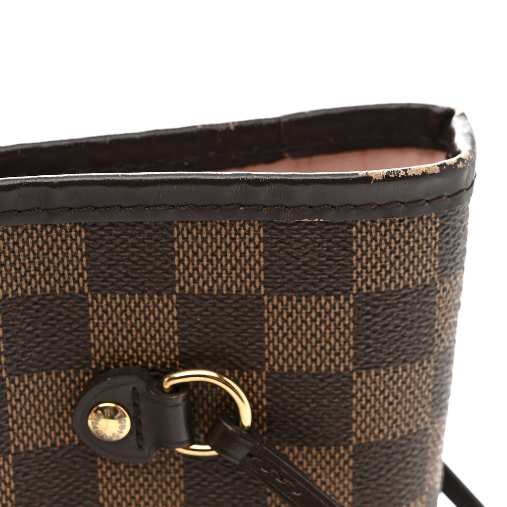 Louis Vuitton Damier Ebene Neo Neverfull MM Rose Ballerine