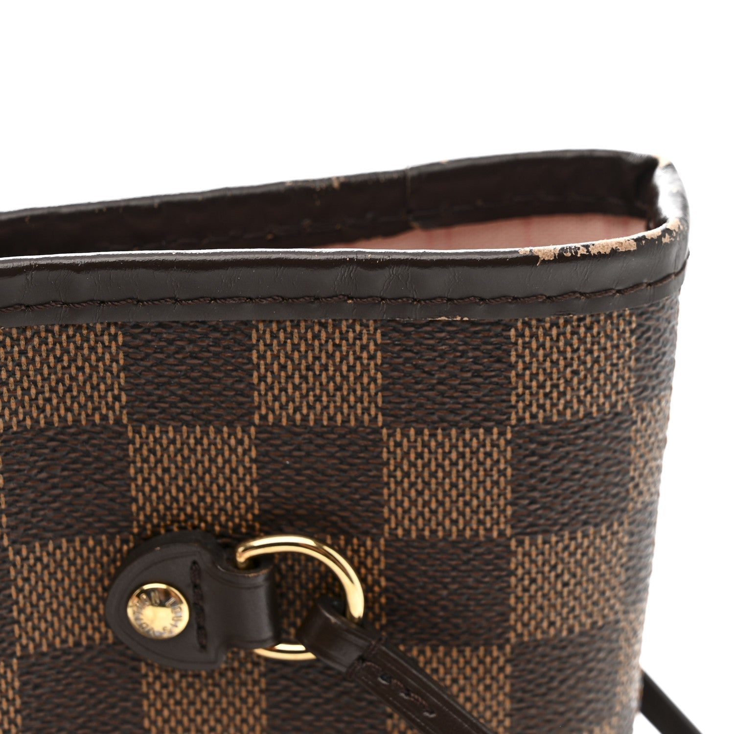 Louis Vuitton Damier Ebene Neo Neverfull MM Rose Ballerine