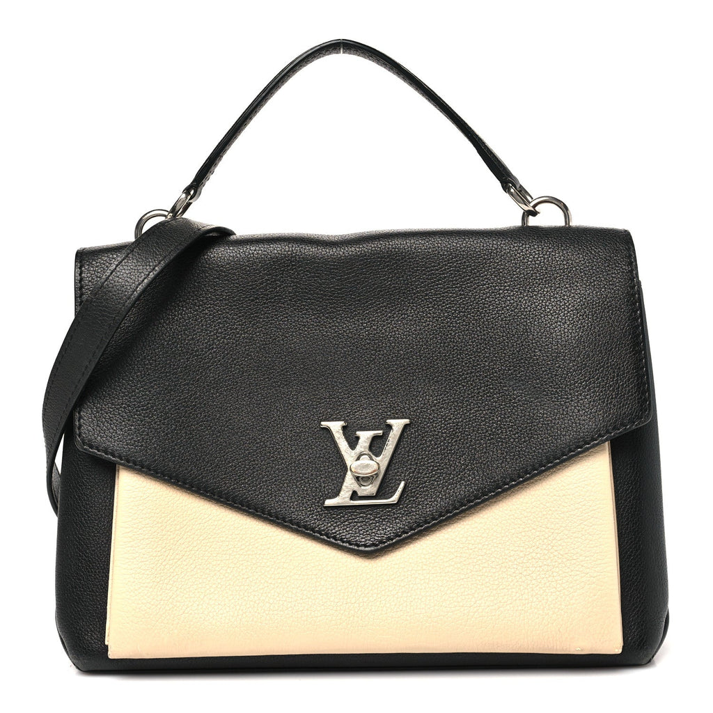 Louis Vuitton Soft Calfskin My Lockme Top Handle Vanille Black