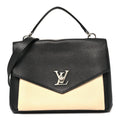 Louis Vuitton Soft Calfskin My Lockme Top Handle Vanille Black