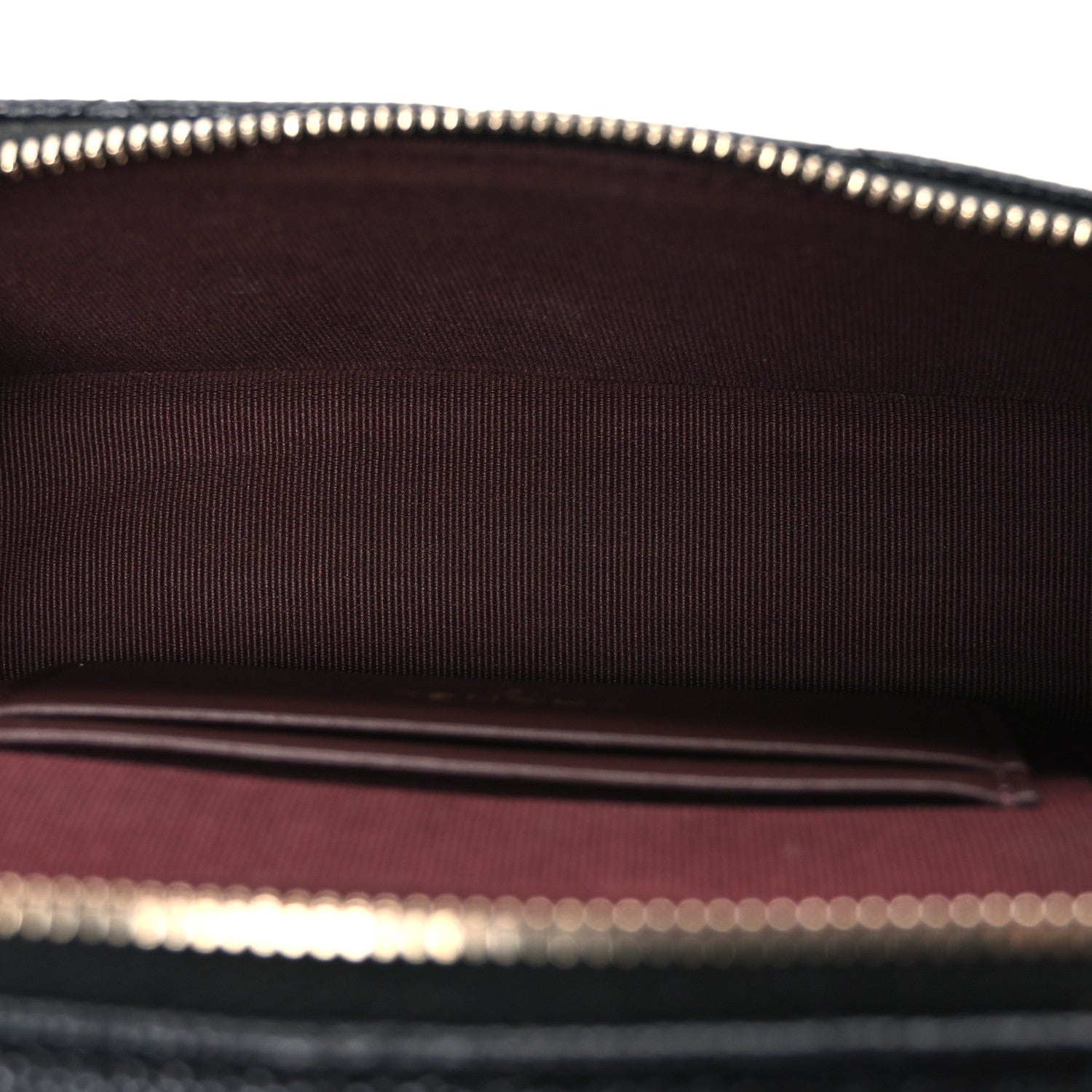 Chanel Caviar Quilted Top Handle Slim Vanity With Chain Black