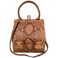 FENDI Natural Python Snakeskin Two-Way Handbag