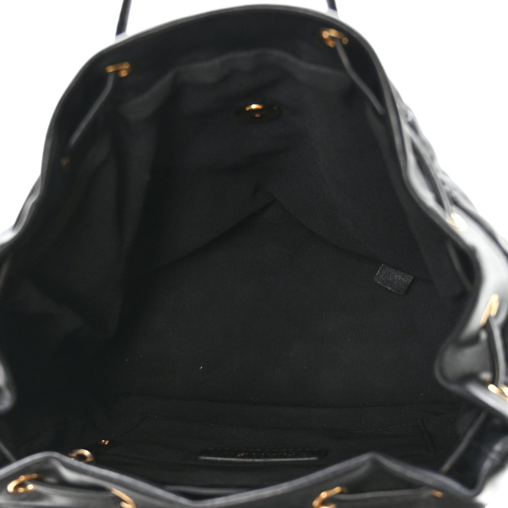 Chanel Lambskin Quilted Small Urban Spirit Backpack Black