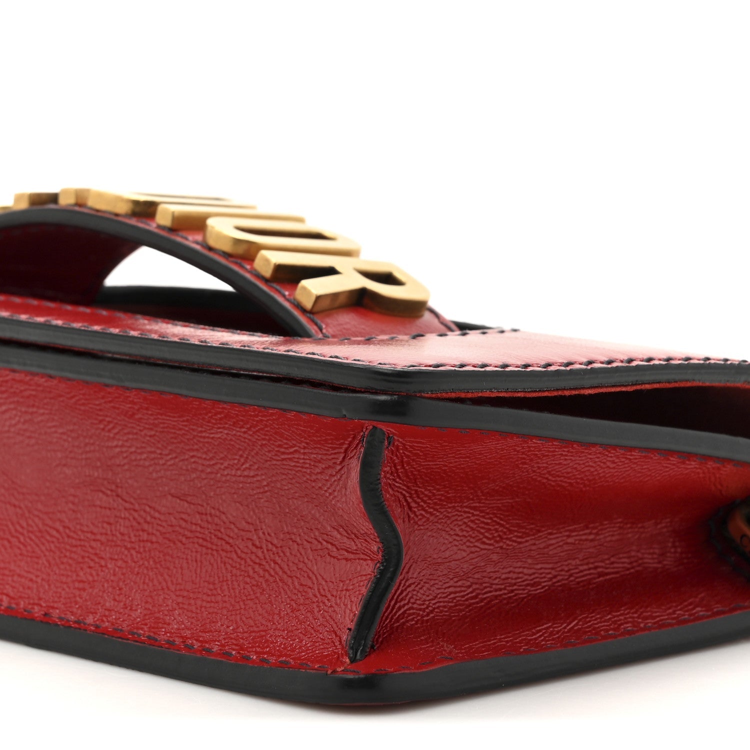 Christian Dior Calfskin J'Adior Chain Flap Bag Red