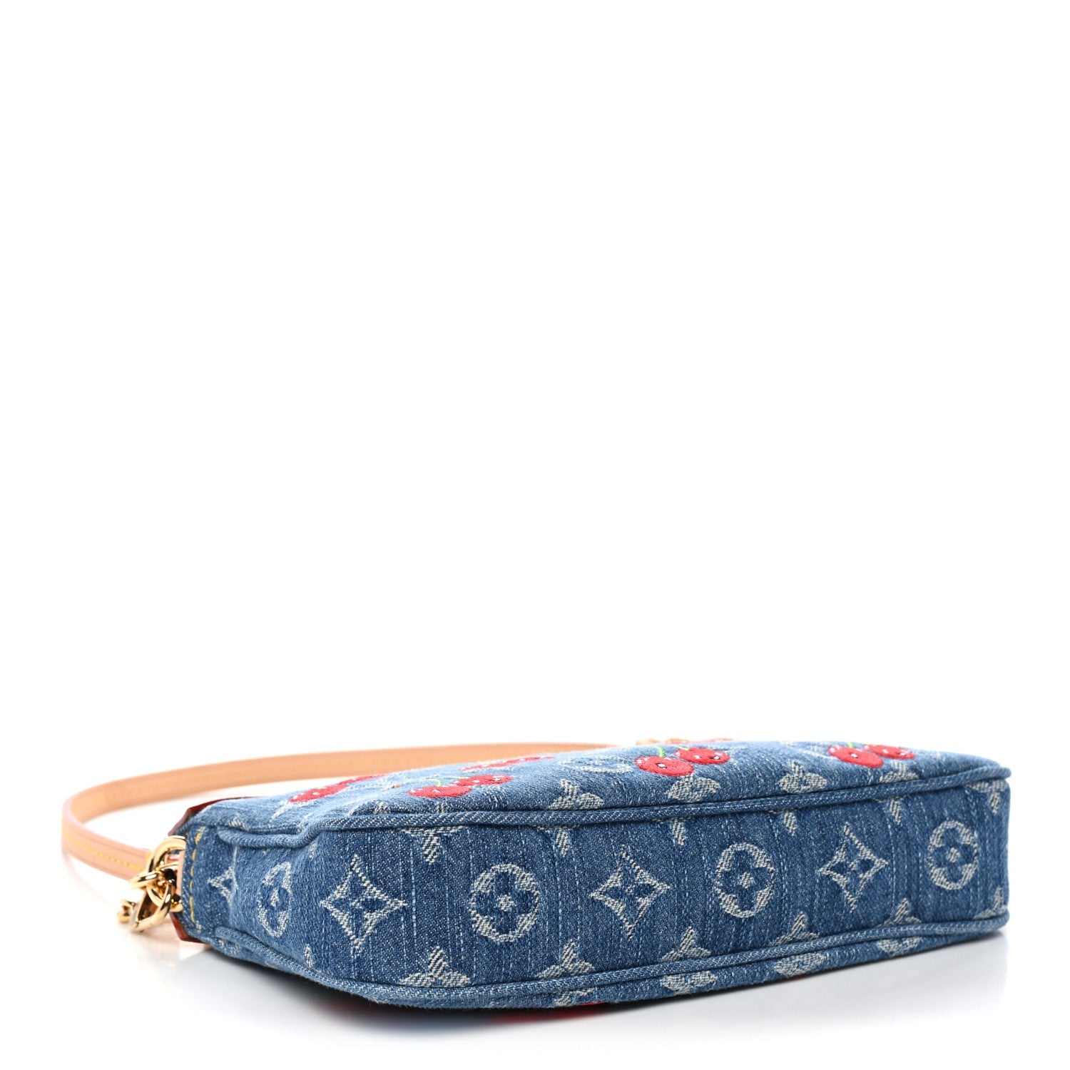 Louis Vuitton LV X TM Monogram Denim Cerises Pochette Accessories Blue