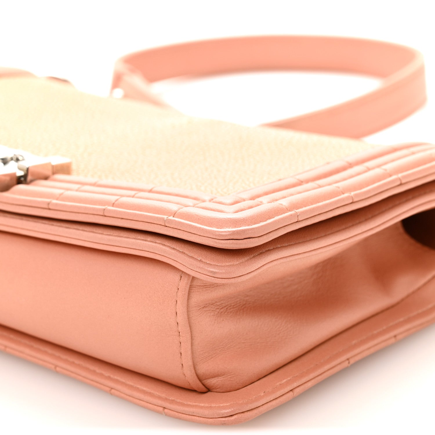 Chanel Galuchat Stingray Medium Boy Flap Pink