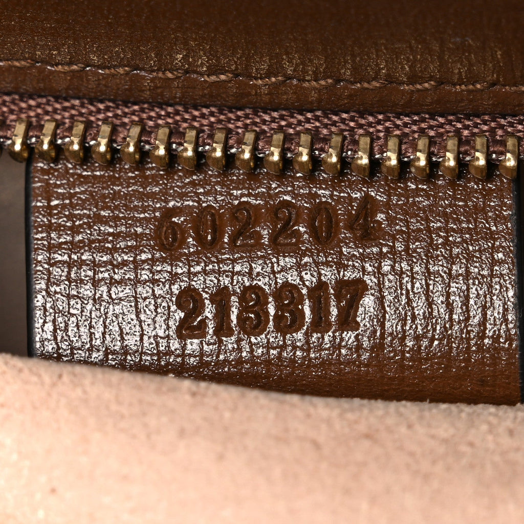 Gucci GG Supreme Monogram Horsebit 1955 Shoulder Bag Beige Brown Sugar