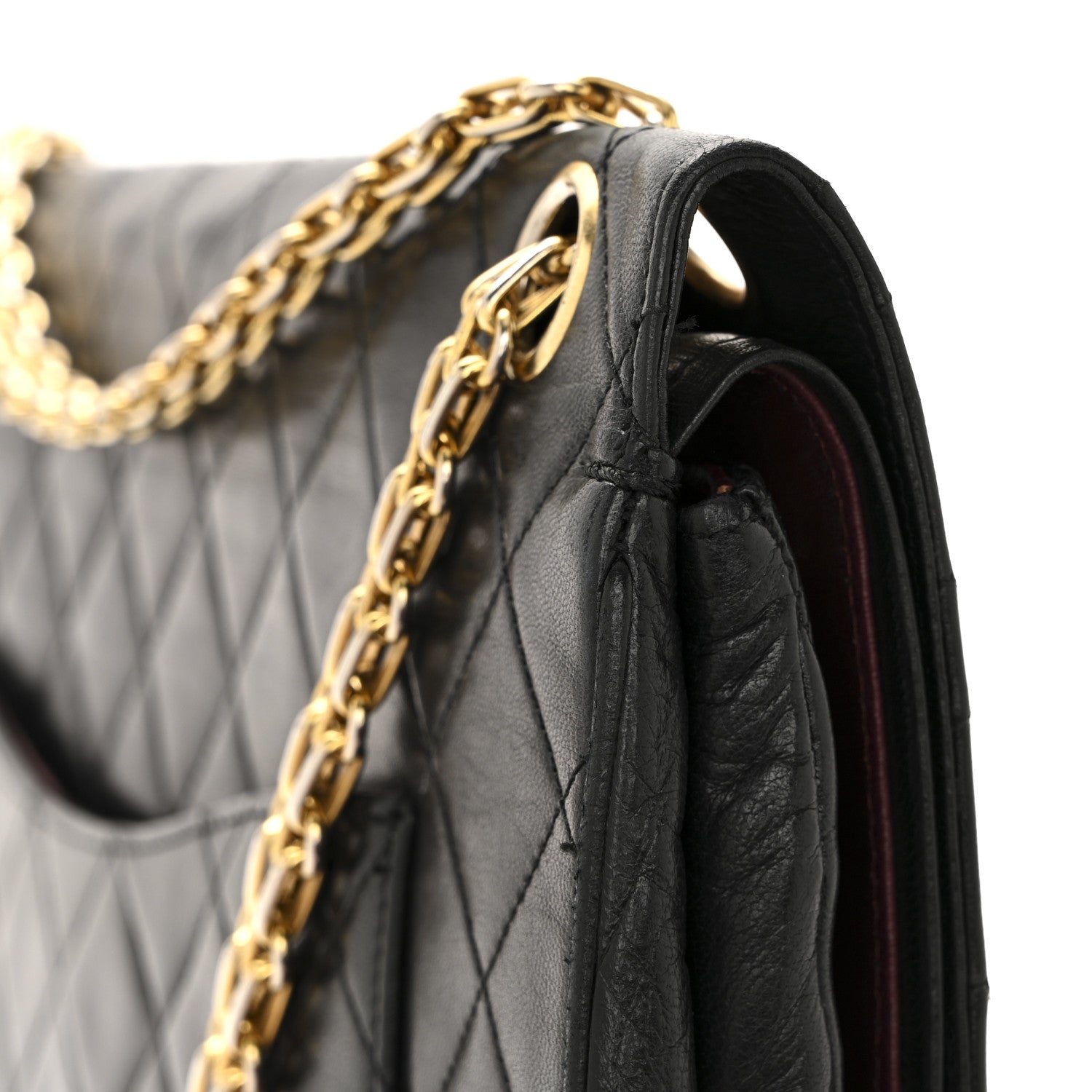 Chanel Lambskin Quilted Small Double Flap Black
