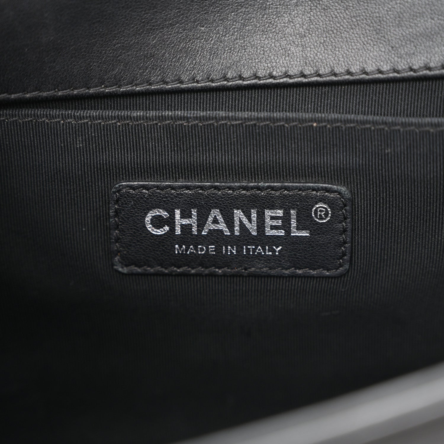 Chanel Lambskin Quilted Medium Boy Flap Black