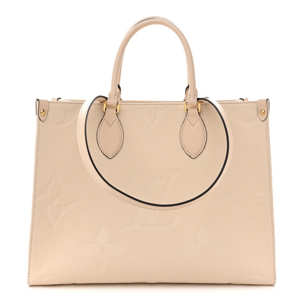 Louis Vuitton Empreinte Monogram Giant Onthego MM Creme