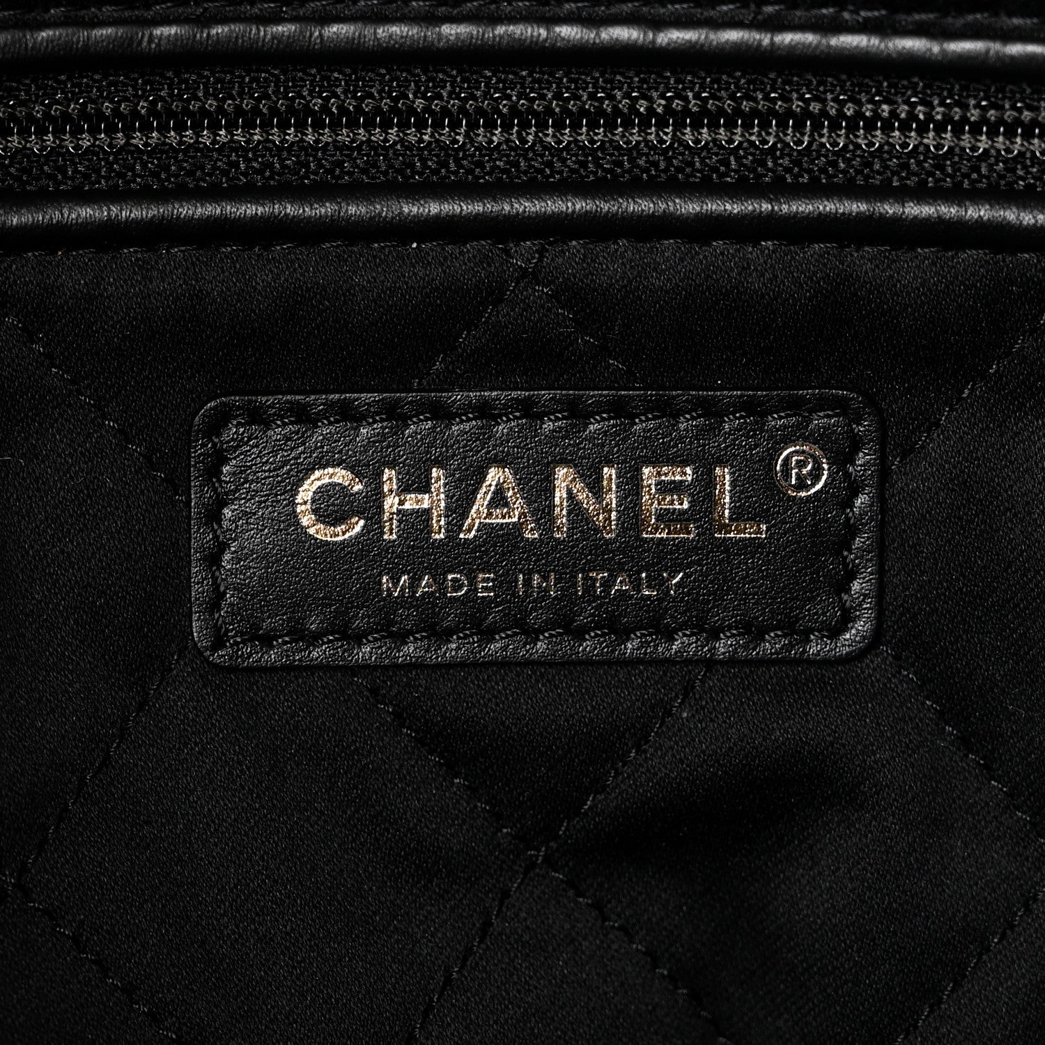 Chanel Shiny Calfskin Quilted Small Chanel 22 Black