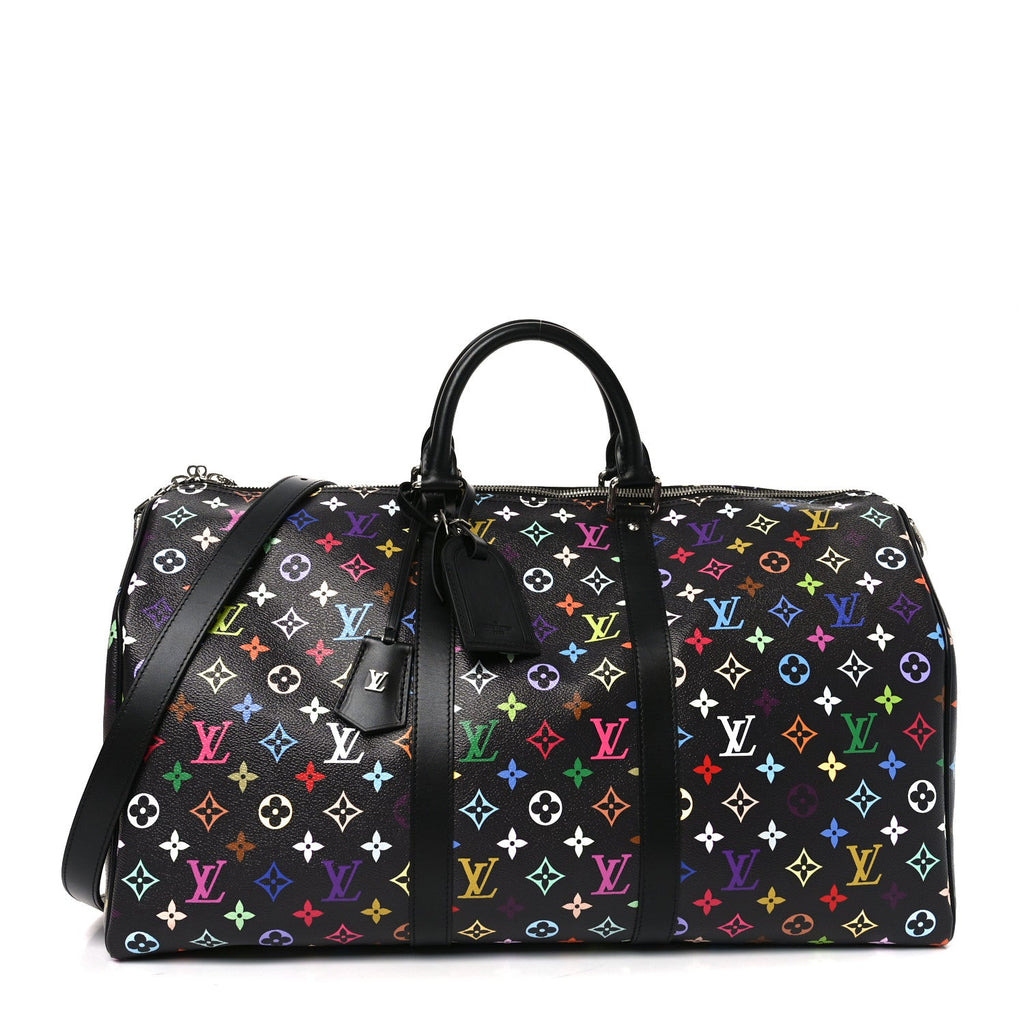 Louis Vuitton LV X TM Monogram Multicolor Keepall Bandouliere 50 Black