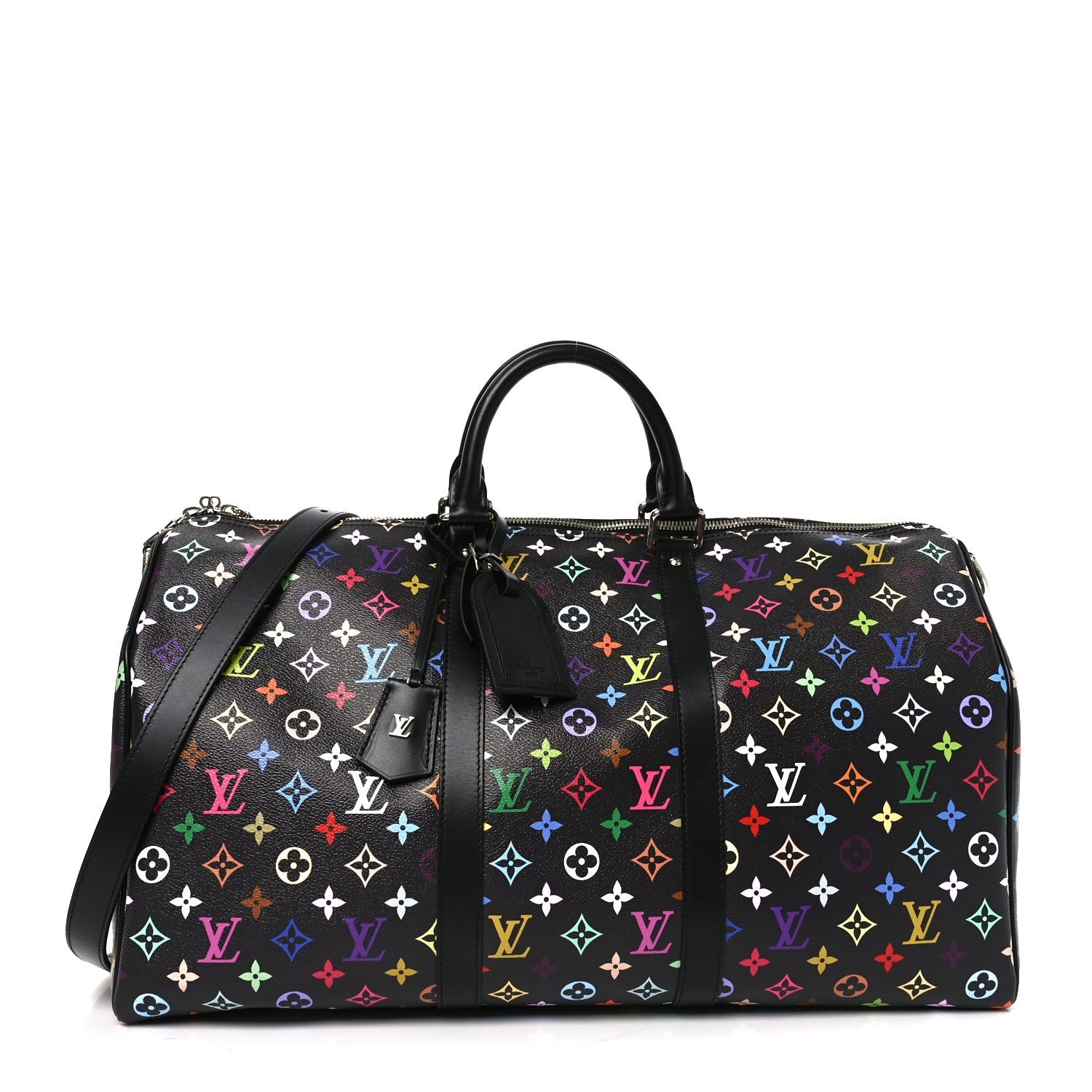 Louis Vuitton LV X TM Monogram Multicolor Keepall Bandouliere 50 Black