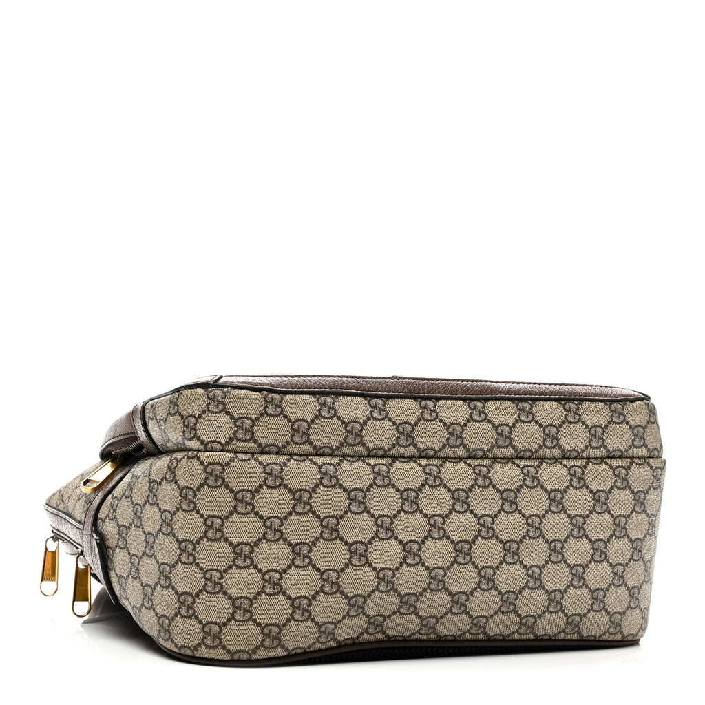 Gucci GG Supreme Monogram Medium Ophidia Day Backpack Brown