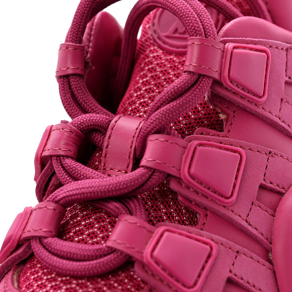 Louis Vuitton Calfskin Technical Nylon LV Archlight Sneakers 37 Rose Pop
