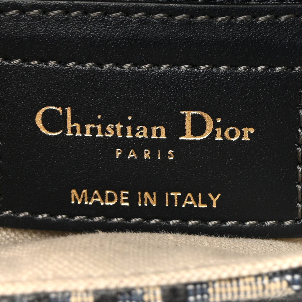 Christian Dior Oblique Saddle Bag Blue