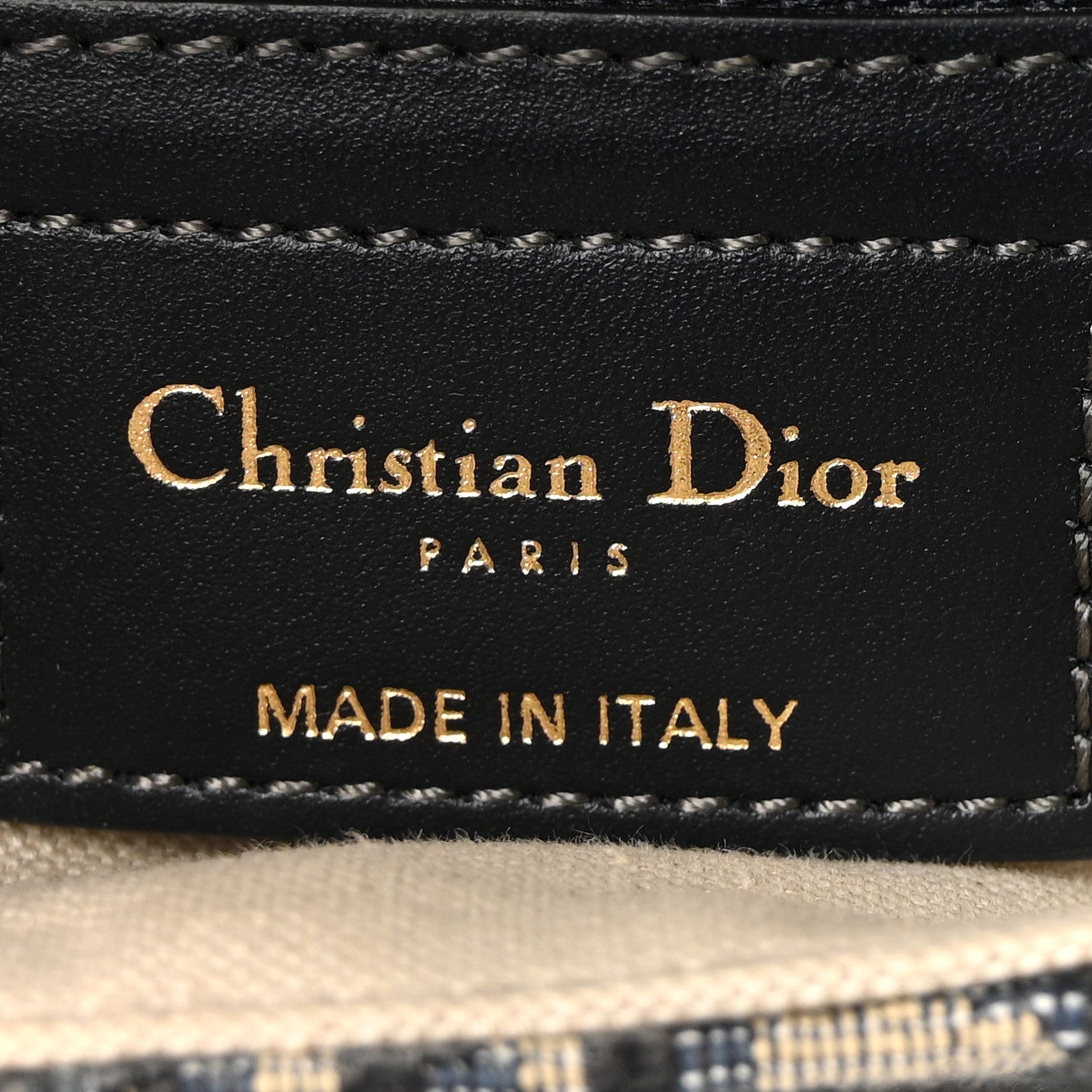 Christian Dior Oblique Saddle Bag Blue