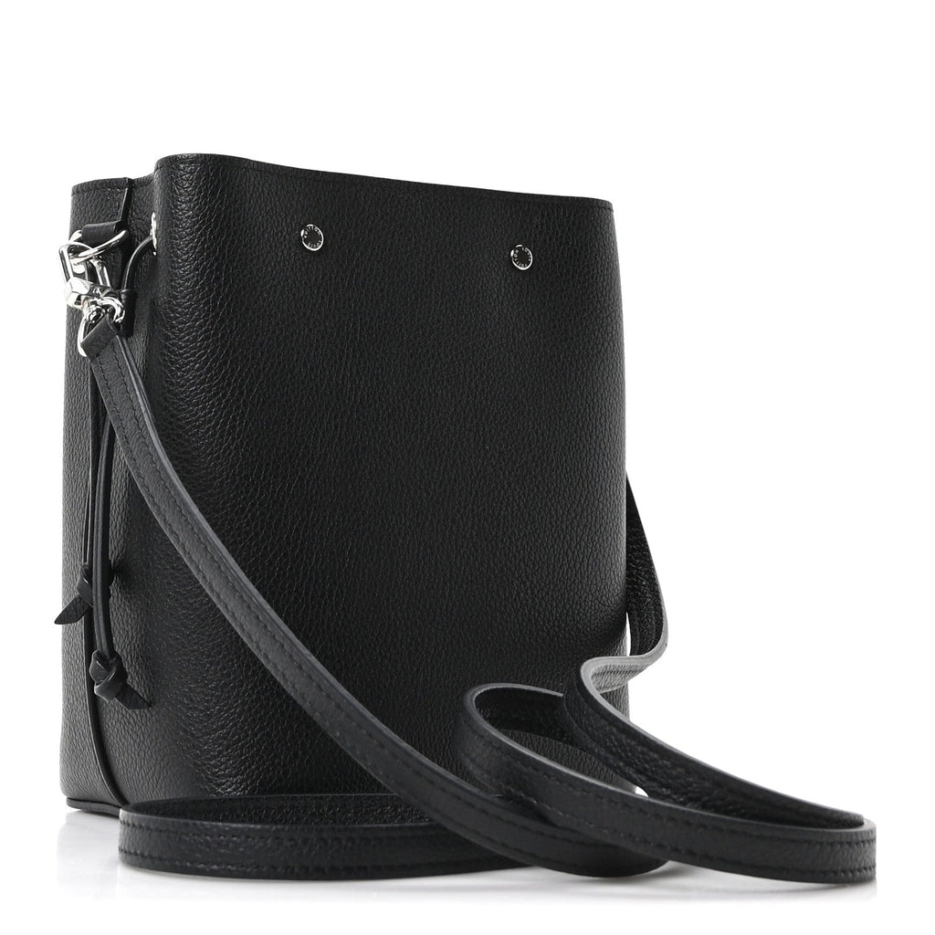 Louis Vuitton Calfskin Nano Lockme Bucket Black
