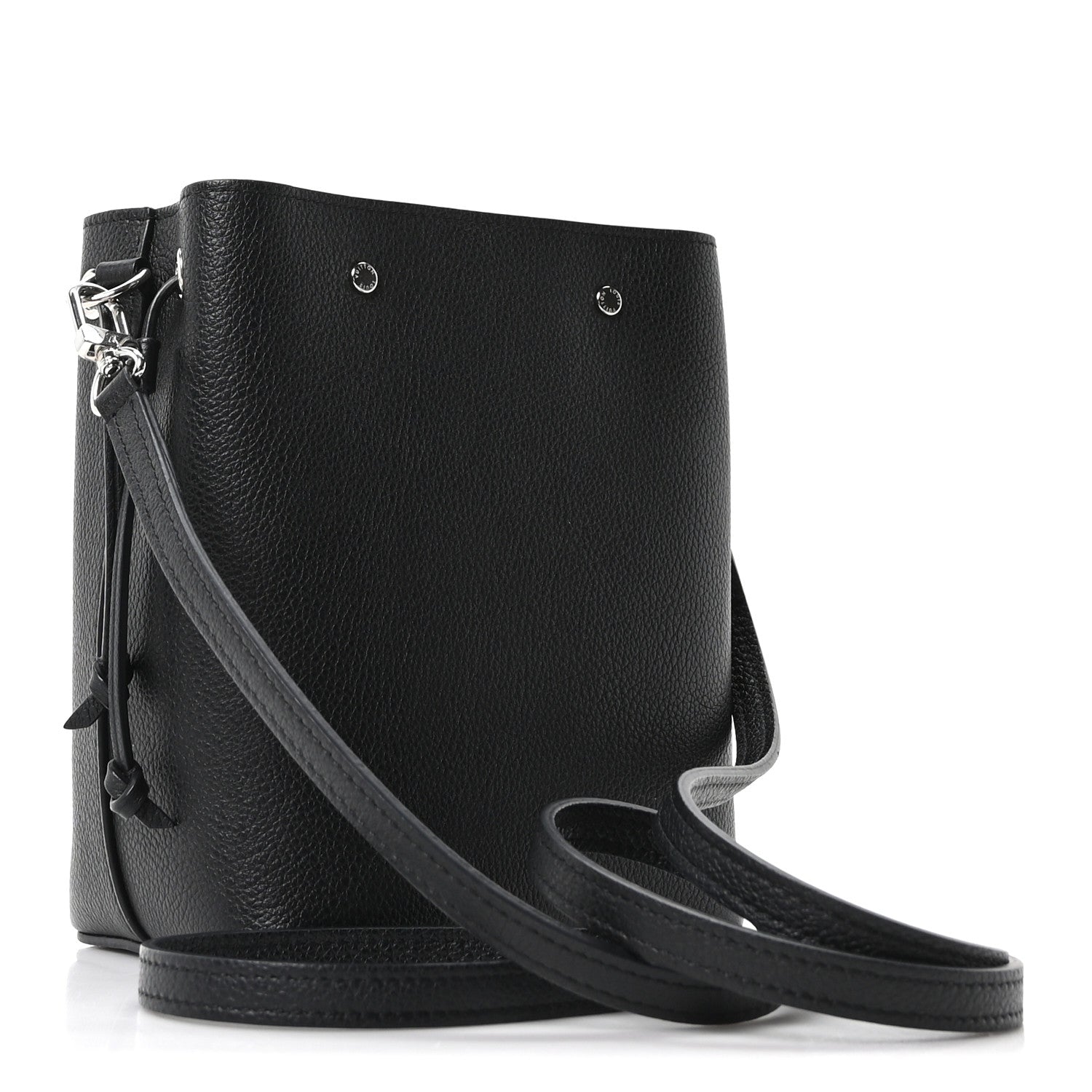 Louis Vuitton Calfskin Nano Lockme Bucket Black
