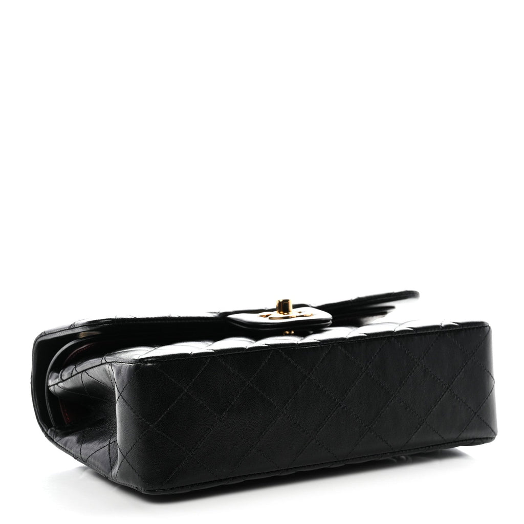 Chanel Lambskin Quilted Small Double Flap Black