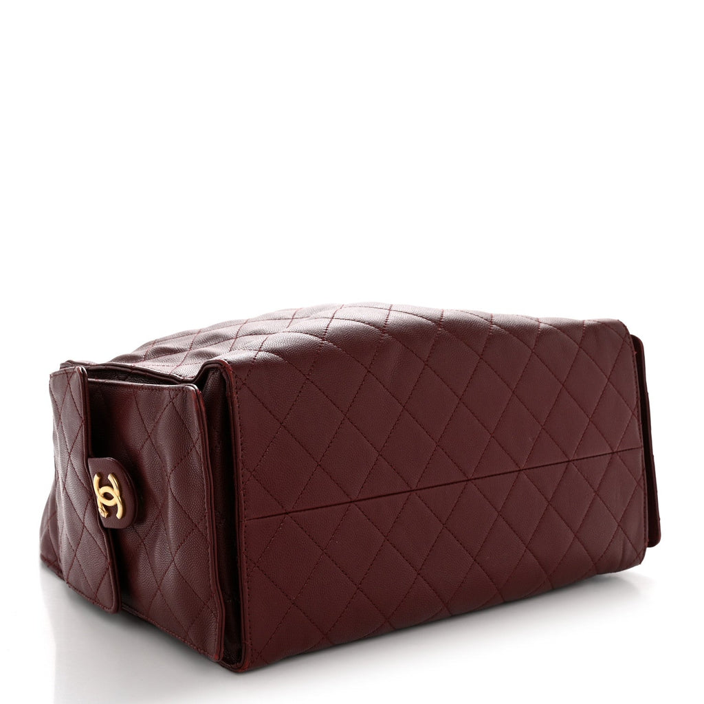 Chanel Caviar Quilted Medium Chanel 25 Handbag Burgundy