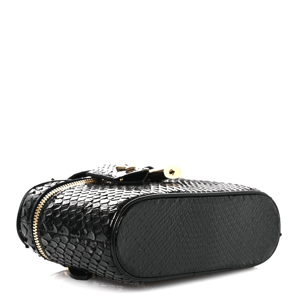 Louis Vuitton Snakeskin Vanity Pouch Black