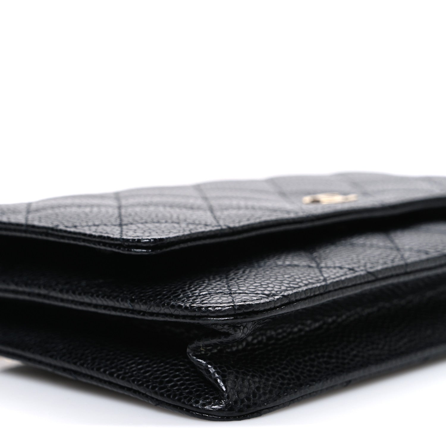 Chanel Caviar Quilted Wallet on Chain WOC Black