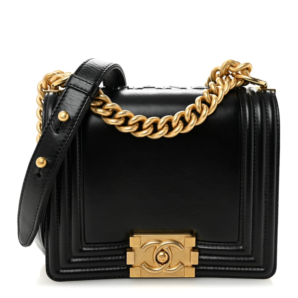 Chanel Calfskin Mini Boy Flap Black