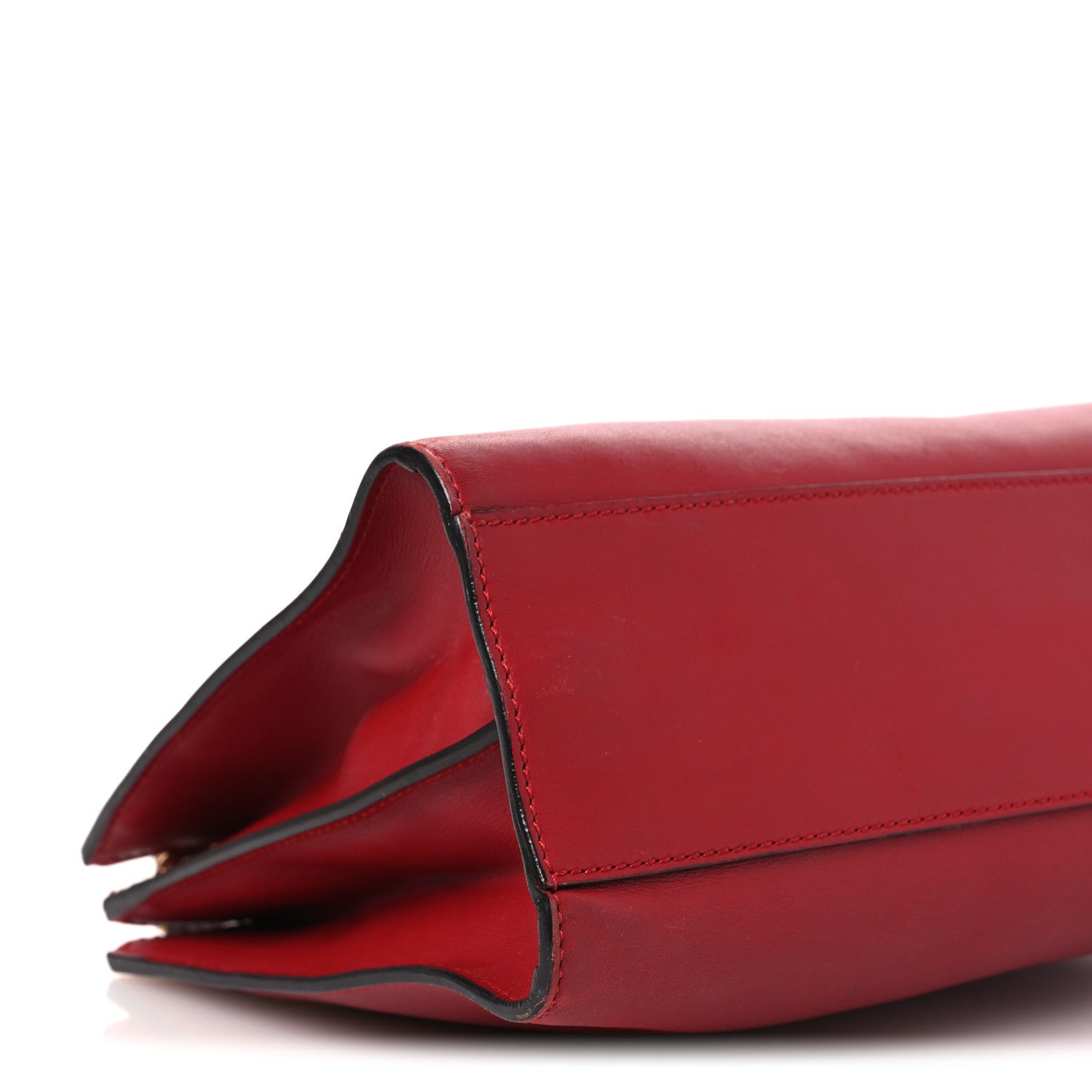Gucci Nappa Bamboo Web Small Nymphaea Top Handle Bag Hibiscus Red