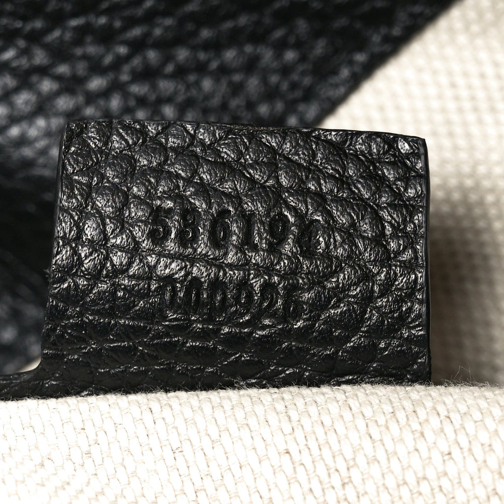 Gucci Pebbled Calfskin Large Soho Hobo Black